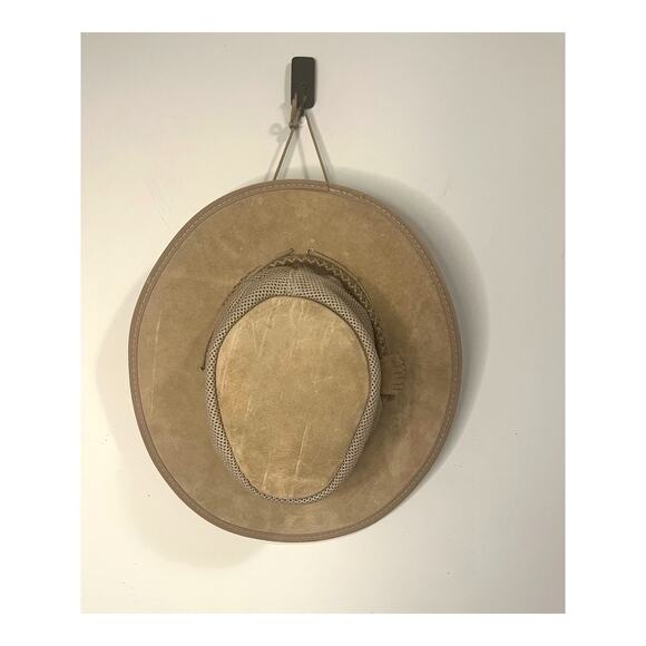 NWOT Head 'N Home American Outback-style Breeze Sun Hat Waterproofed Leather XL - Picture 4 of 12